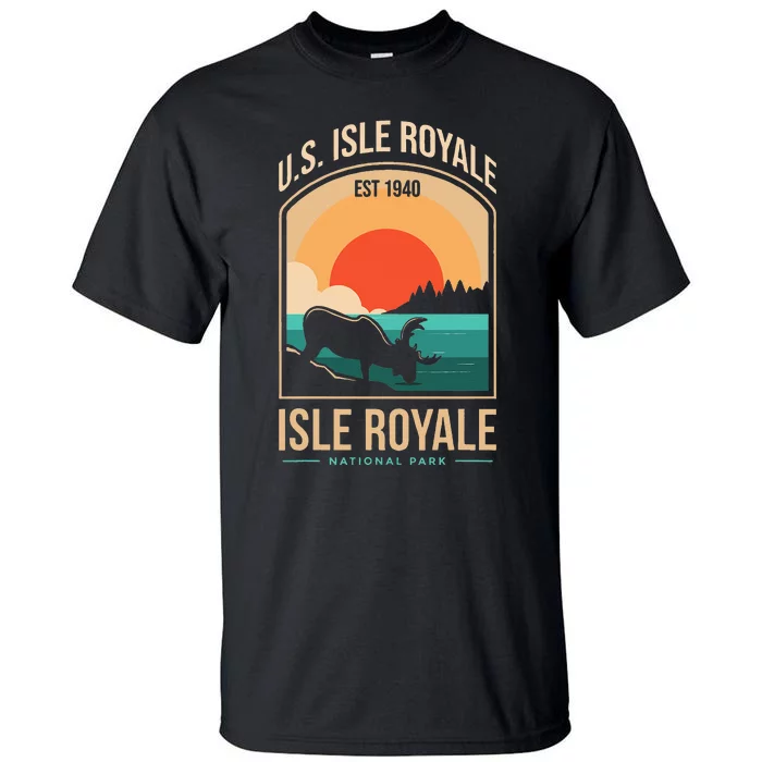 Isle Royale US National Park Michigan USA Parks Lover Gift Tall T-Shirt