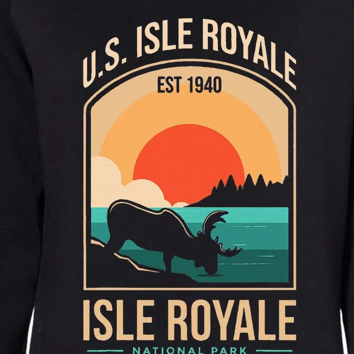 Isle Royale US National Park Michigan USA Parks Lover Gift Womens California Wash Sweatshirt