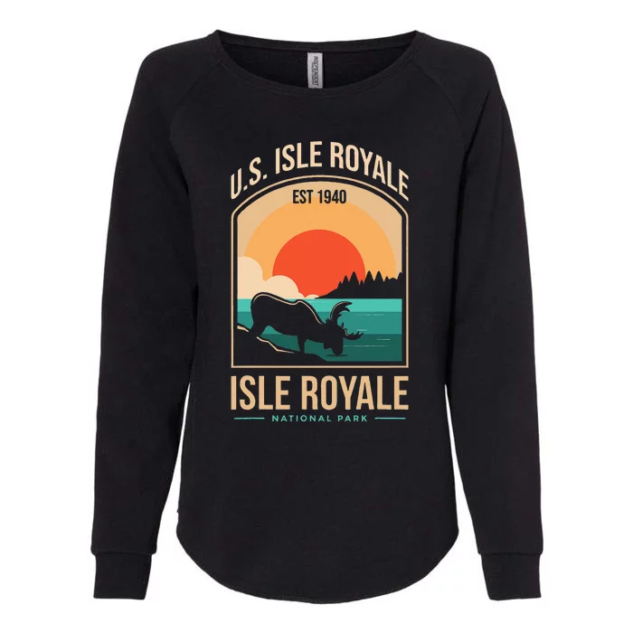 Isle Royale US National Park Michigan USA Parks Lover Gift Womens California Wash Sweatshirt