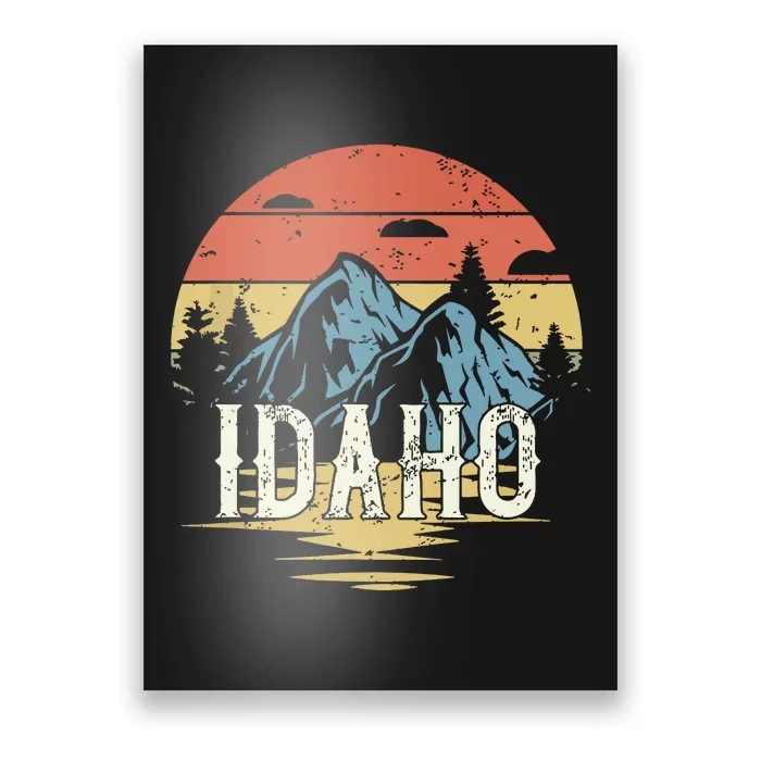 Idaho Retro Vintage Poster