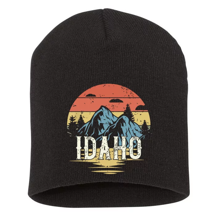 Idaho Retro Vintage Short Acrylic Beanie