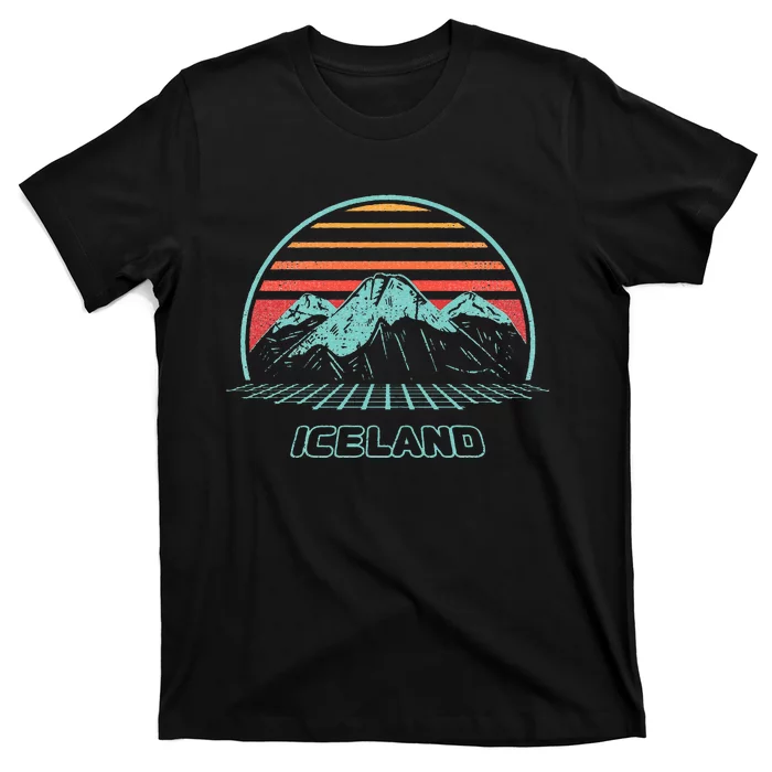 Iceland Retro Vintage 80s Style T-Shirt