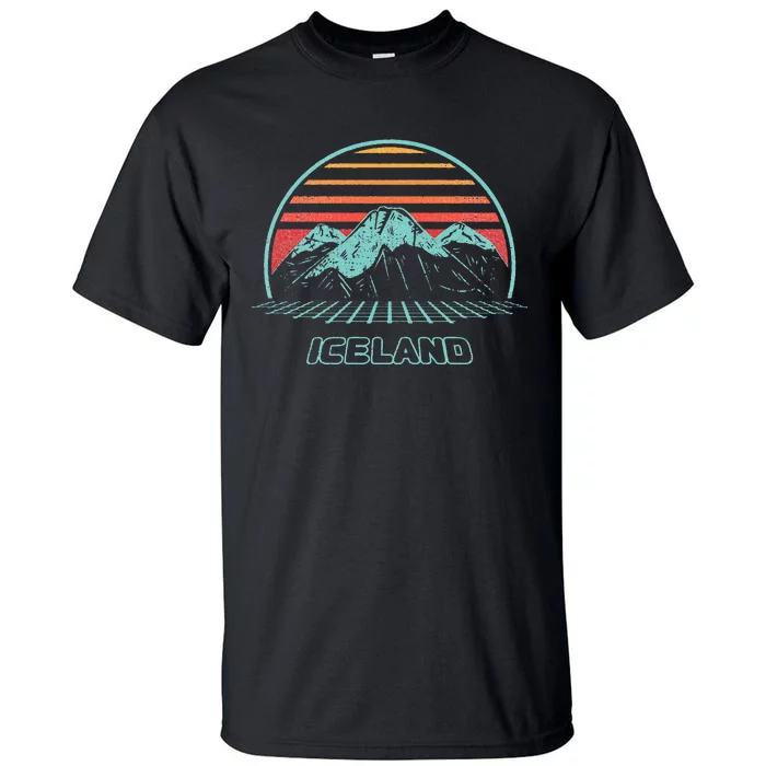 Iceland Retro Vintage 80s Style Tall T-Shirt