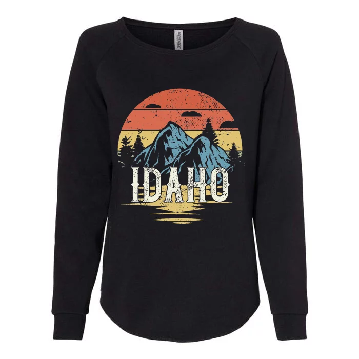 Idaho Retro Vintage Womens California Wash Sweatshirt