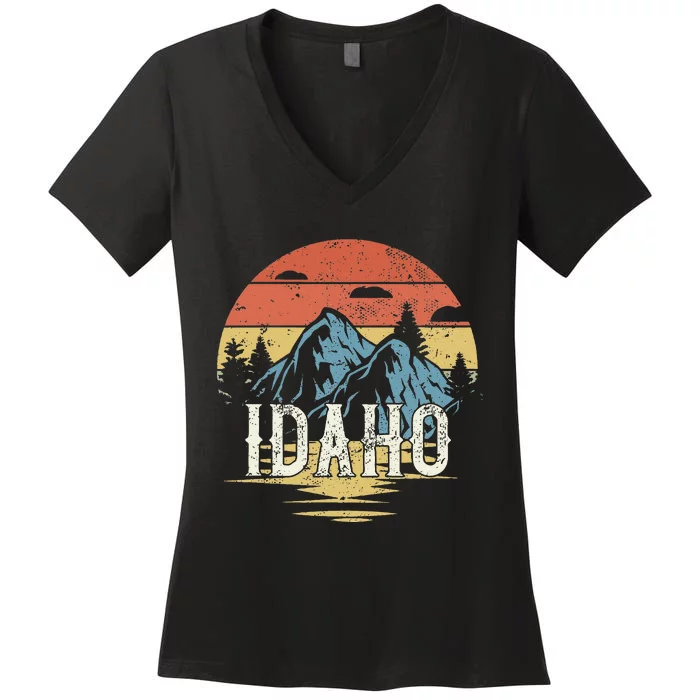 Idaho Retro Vintage Women's V-Neck T-Shirt