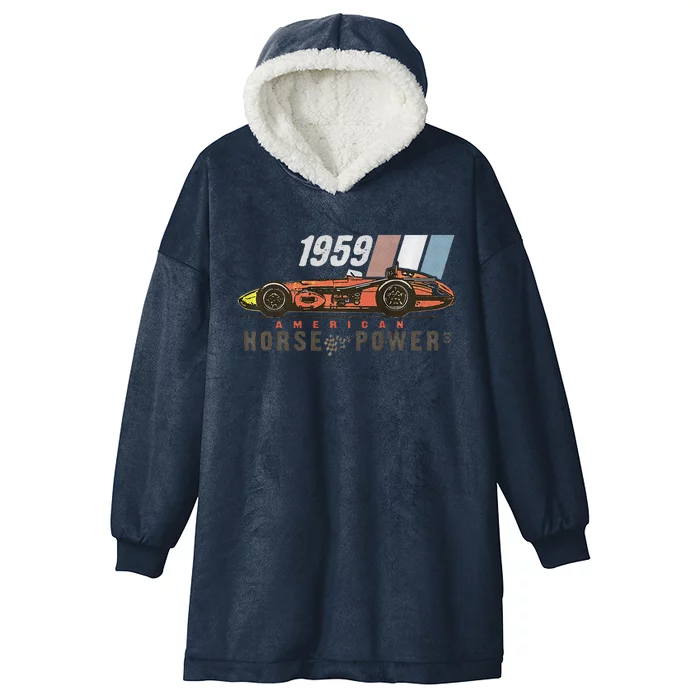 Indy Racing Vintage Heritage Hooded Wearable Blanket