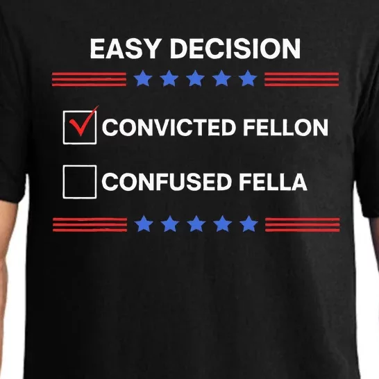 ID Rather Vote For Convicted Felon Than A Confused Fella Pajama Set