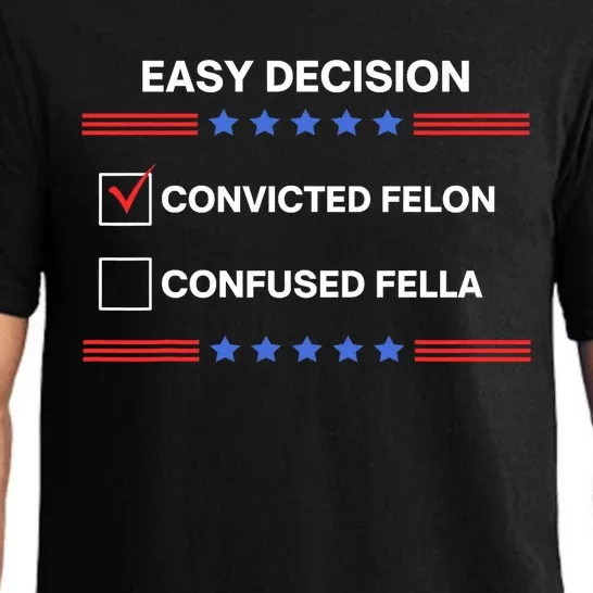 ID Rather Vote For Convicted Felon Than A Confused Fella Pajama Set