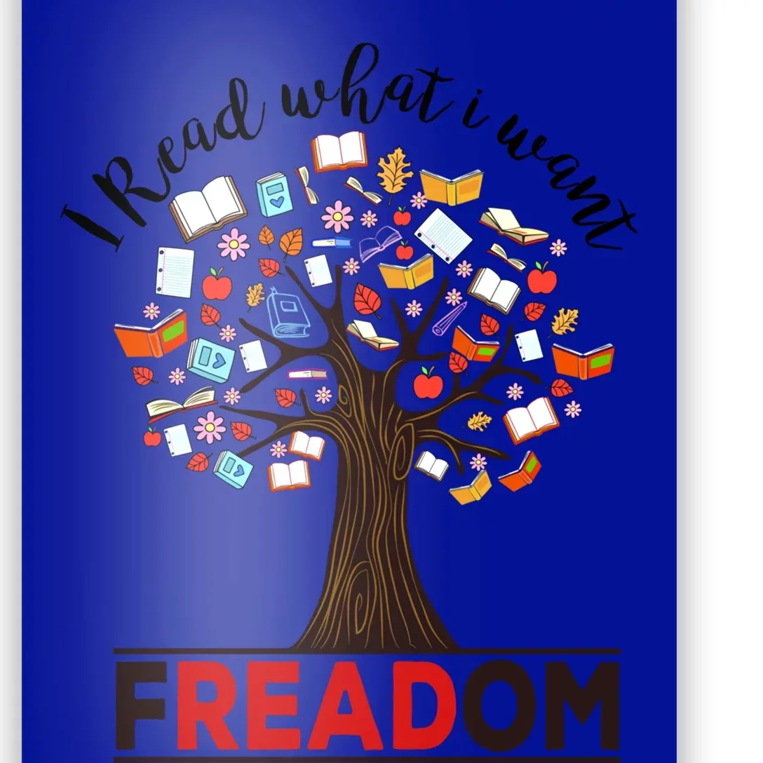 I Read What I Want Funny Gift Banned Books Week Librarian Gift Poster