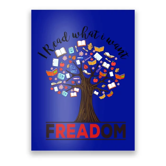 I Read What I Want Funny Gift Banned Books Week Librarian Gift Poster