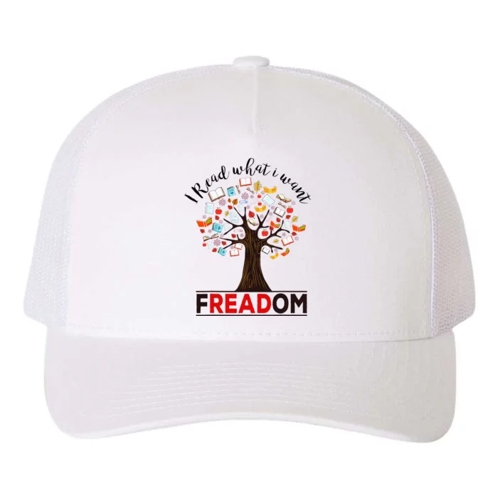 I Read What I Want Banned Books Week Yupoong Adult 5-Panel Trucker Hat