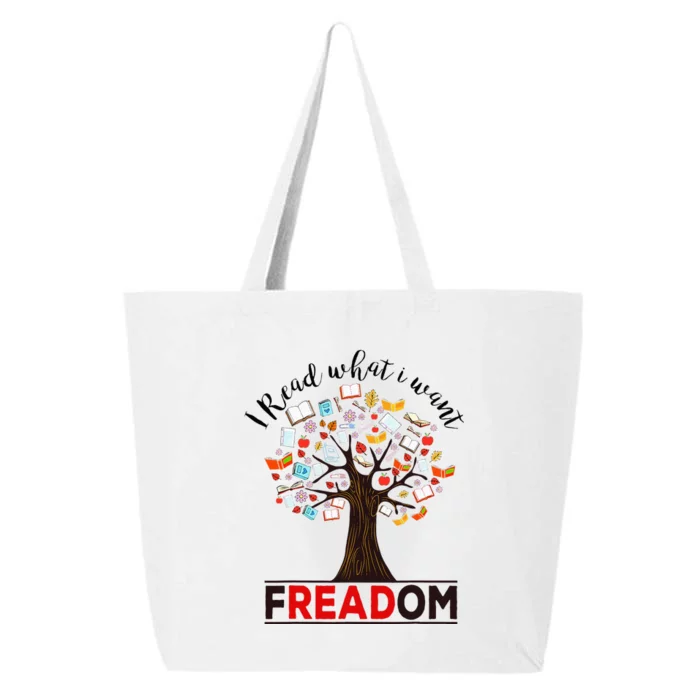 I Read What I Want Banned Books Week 25L Jumbo Tote