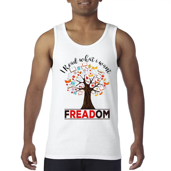 I Read What I Want Banned Books Week Tank Top