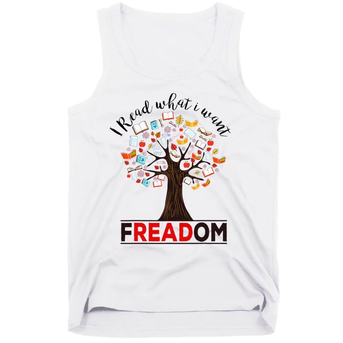 I Read What I Want Banned Books Week Tank Top