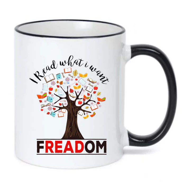 I Read What I Want Banned Books Week Librarian Black Color Changing Mug