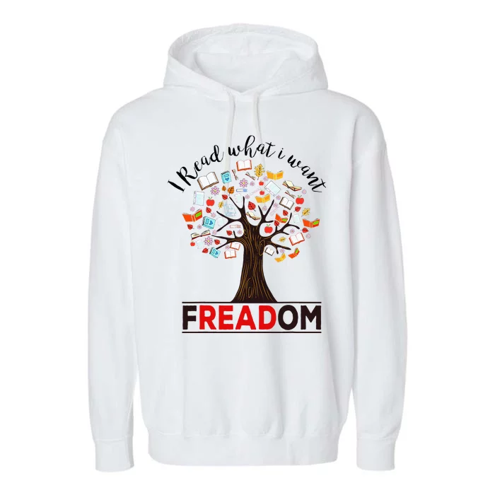 I Read What I Want Banned Books Week Librarian Garment-Dyed Fleece Hoodie