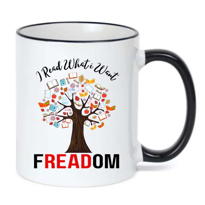 I Read What I Want Banned Books Week Librarian Black Color Changing Mug