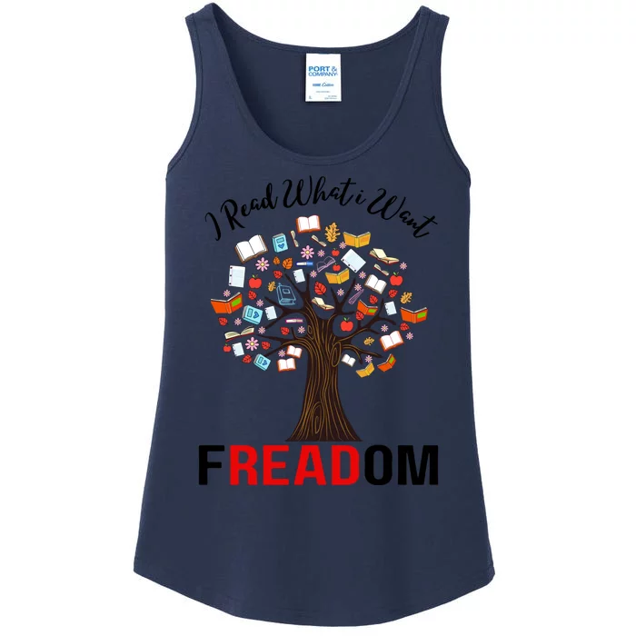 I Read What I Want Banned Books Week Librarian Ladies Essential Tank