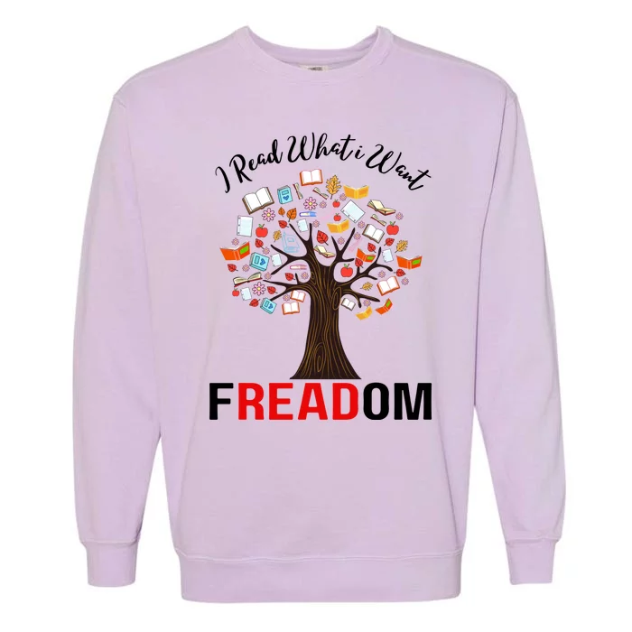 I Read What I Want Banned Books Week Librarian Garment-Dyed Sweatshirt