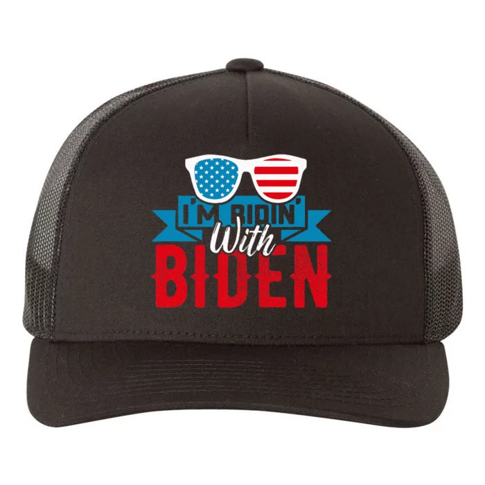 IM Ridin With Biden 2023 Joe Biden Yupoong Adult 5-Panel Trucker Hat