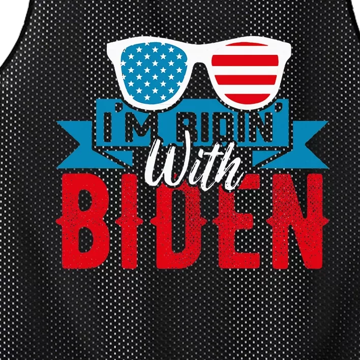 IM Ridin With Biden 2023 Joe Biden Mesh Reversible Basketball Jersey Tank