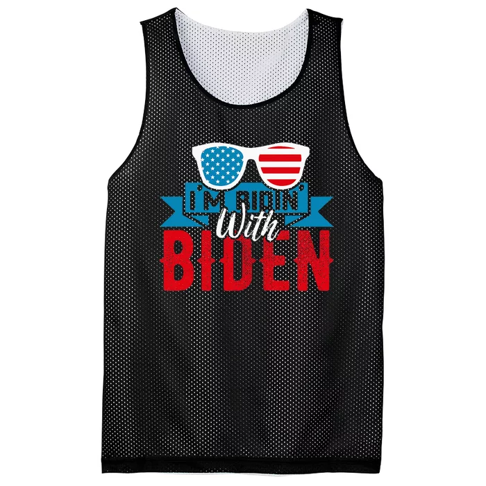 IM Ridin With Biden 2023 Joe Biden Mesh Reversible Basketball Jersey Tank