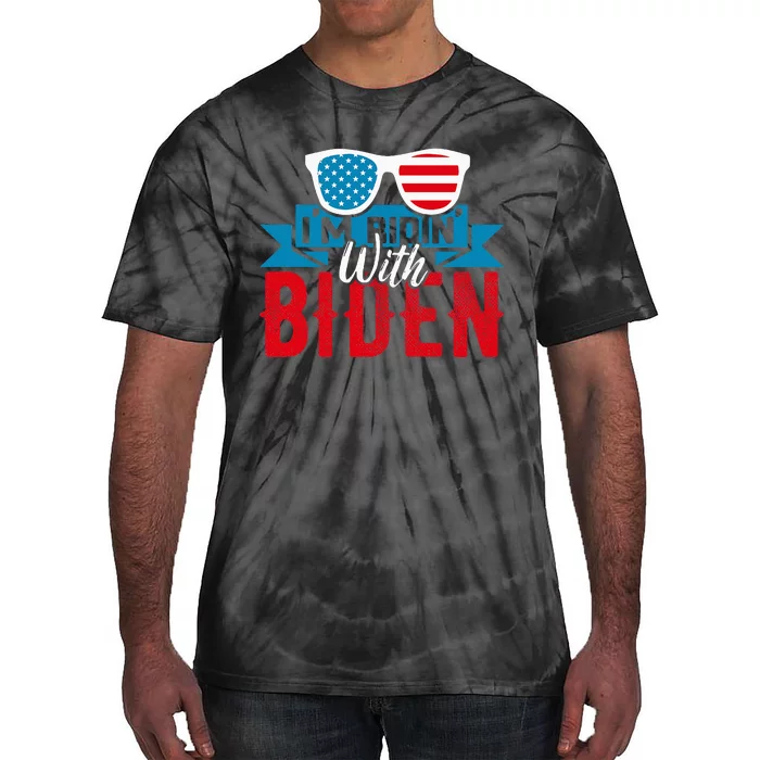 IM Ridin With Biden 2023 Joe Biden Tie-Dye T-Shirt