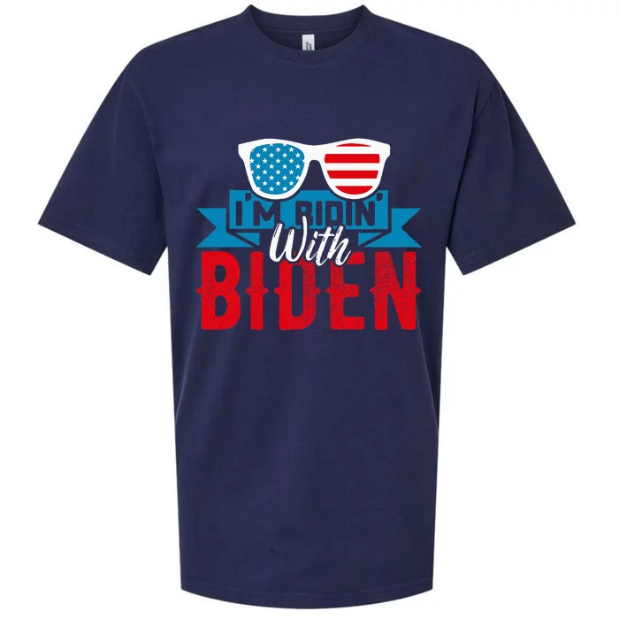 IM Ridin With Biden 2023 Joe Biden Sueded Cloud Jersey T-Shirt