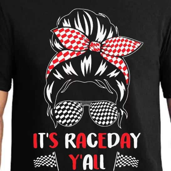 It's Raceday Y'all Car Motor Racing Lovers Pajama Set