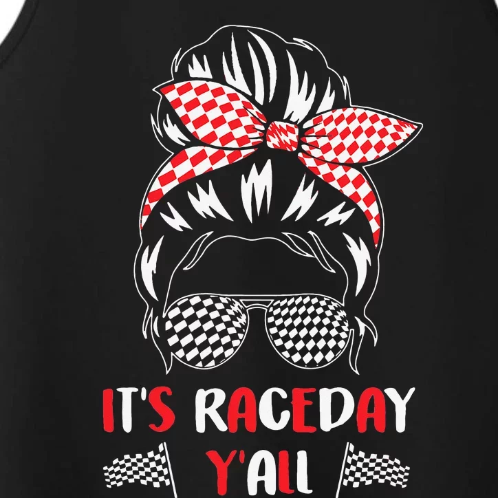 It's Raceday Y'all Car Motor Racing Lovers Performance Tank