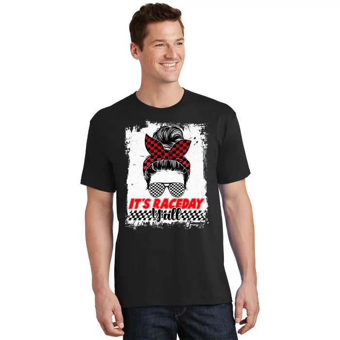 Its Raceday Yall Dirt Track Racing Race Car Lover Women Girl T-Shirt