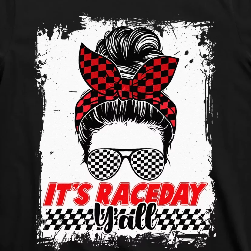 Its Raceday Yall Dirt Track Racing Race Car Lover Women Girl T-Shirt