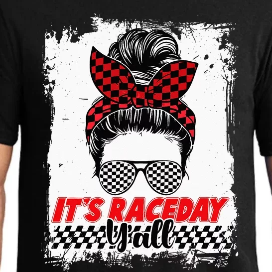 Its Raceday Yall Dirt Track Racing Race Car Lover Women Girl Pajama Set