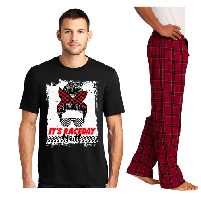 Its Raceday Yall Dirt Track Racing Race Car Lover Women Girl Pajama Set