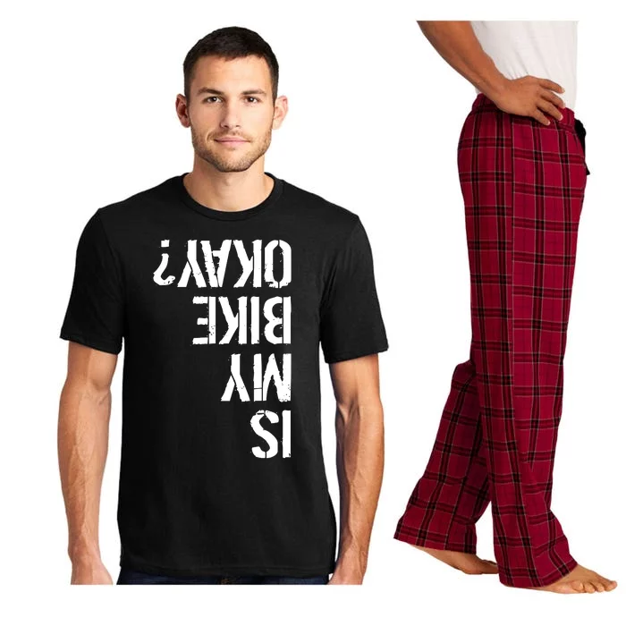 Is My Bike Okay? Upside Down Motorcycle Logo Pajama Set