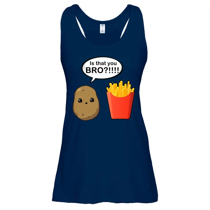 Is That You Bro Funny Cute French Fries Ladies Essential Flowy Tank