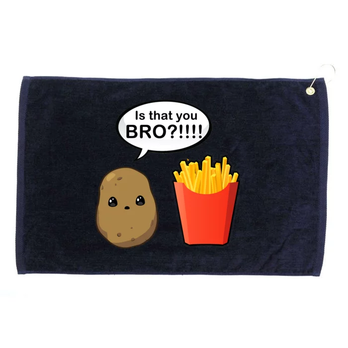 Is That You Bro Funny Cute French Fries Grommeted Golf Towel