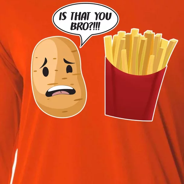 Is That You Bro Funny French Fries Cooling Performance Long Sleeve Crew