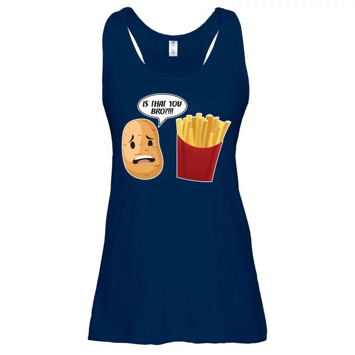 Is That You Bro Funny French Fries Ladies Essential Flowy Tank