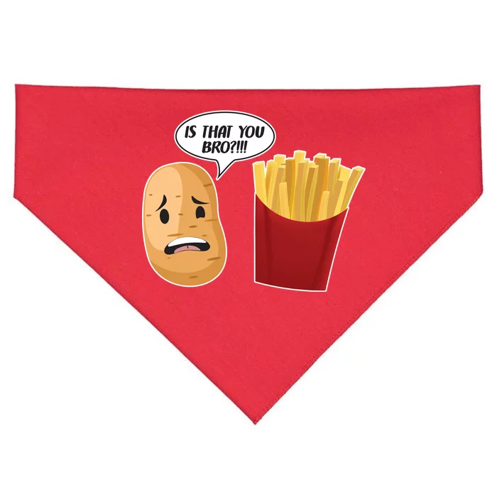 Is That You Bro Funny French Fries USA-Made Doggie Bandana