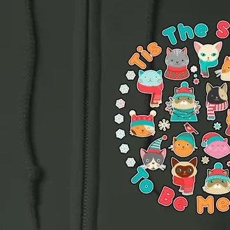 Is The Season To Be Meowy Full Zip Hoodie