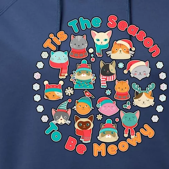 Is The Season To Be Meowy Performance Fleece Hoodie