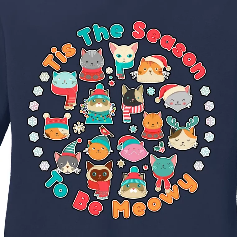 Is The Season To Be Meowy Ladies Long Sleeve Shirt