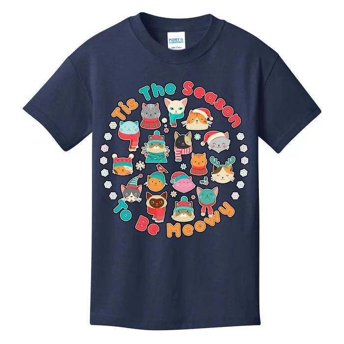 Is The Season To Be Meowy Kids T-Shirt