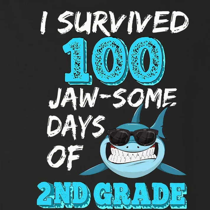 I Survived 100 Jawsome Days Of 2nd Grade 100 Days Of School Toddler Long Sleeve Shirt