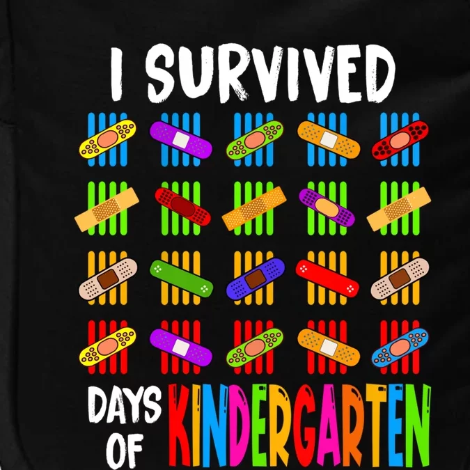 I Survived 100 Days Of Kindergarten Teacher 100th Day Gift Impact Tech Backpack