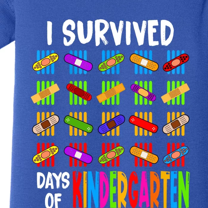 I Survived 100 Days Of Kindergarten Teacher 100th Day Gift Baby Bodysuit