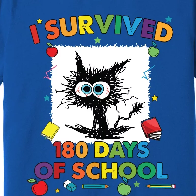 I Survived 180 Days Of School Funny Last Day Of School Premium T-Shirt