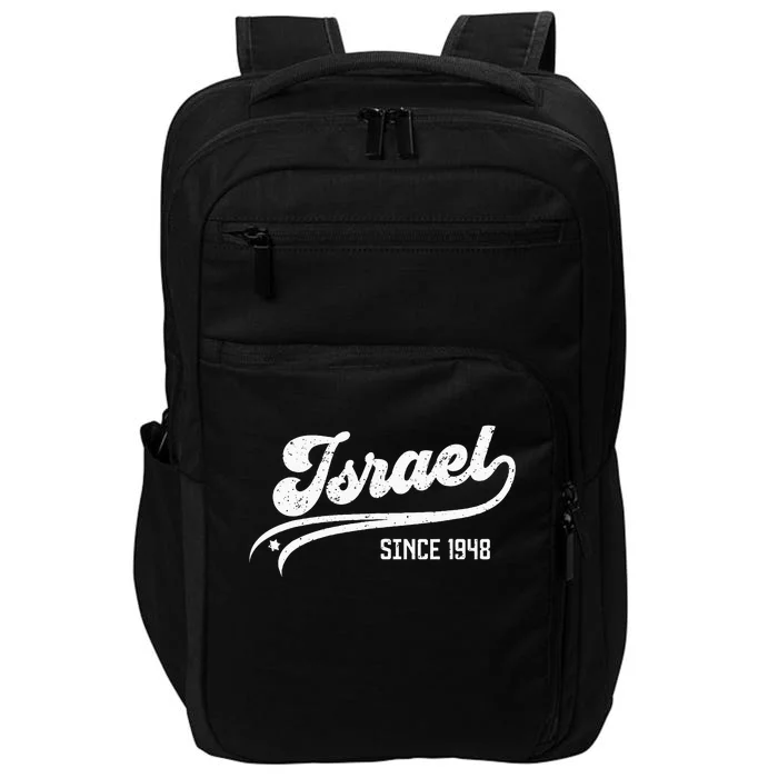 Israel Since 1948 Cool Retro Israeli Flag W Star Of David Impact Tech Backpack