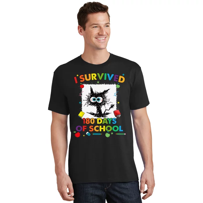 I Survived 180 Days Of School Funny Last Day Of School T-Shirt